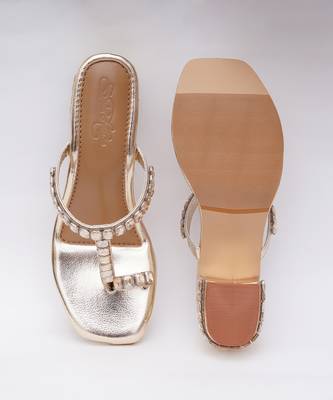 Gold Sky Diamonds Heels 3