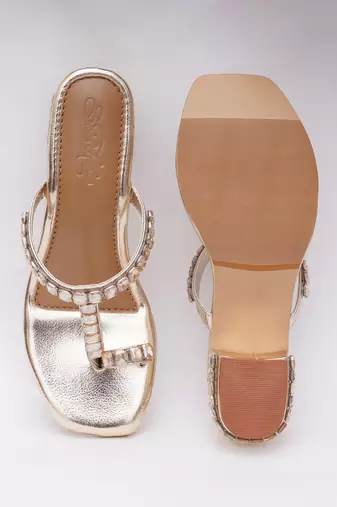 Gold Sky Diamonds Heels