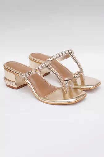 Gold Sky Diamonds Heels