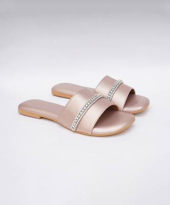 Embroidery Rose Gold Flats 2