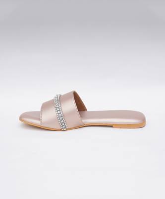 Embroidery Rose Gold Flats 4