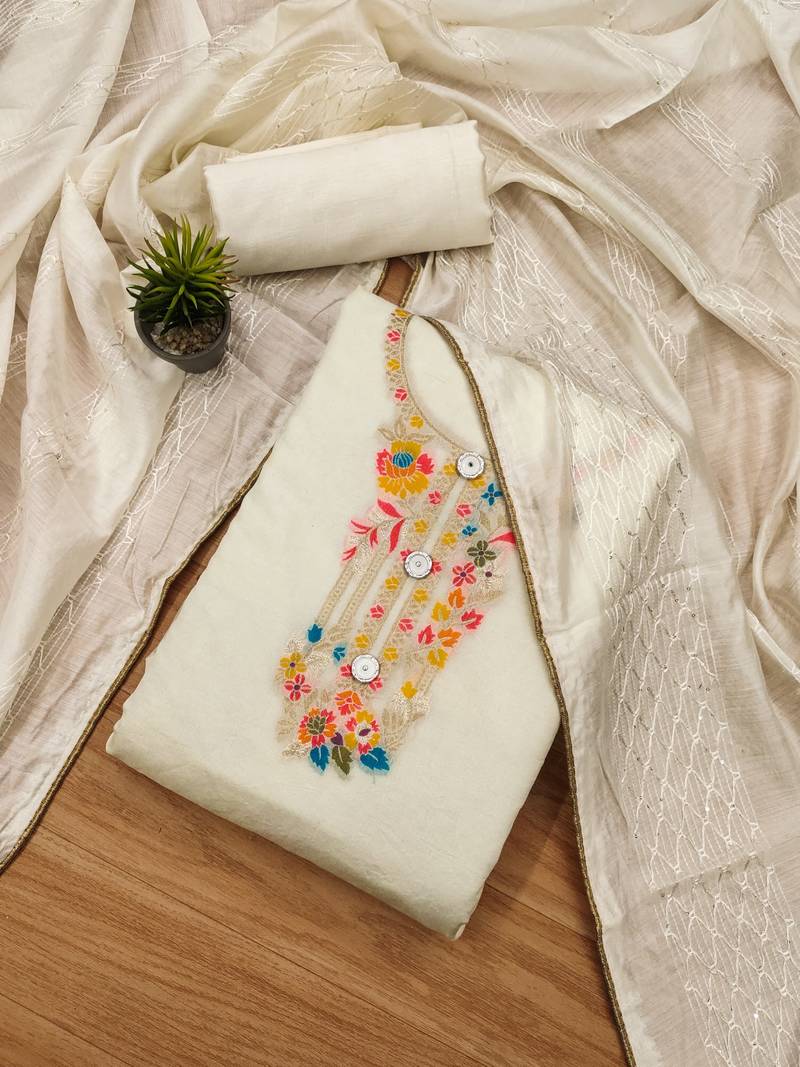 White banarasi banarasi salwar