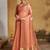 Traditional Maheshwar Silk Peach Colour Ethnic Saree