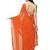 Orange Colour Traditional Leheriya Print Saree With Mirror Work Border