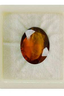 Natural Hessonite Garnet at Wholesale Rate Fine Quality 5.25 Ratti 4.77 Carat Oval Shape Loose Gemstone 1 Pcs