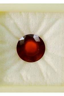 Natural Hessonite Garnet at Wholesale Rate Fine Quality 2.25 Ratti 2.04 Carat Round Shape Loose Gemstone 1 Pcs
