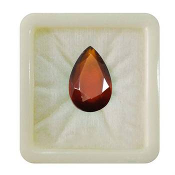 Natural Hessonite Garnet at Wholesale Rate Fine Quality 5.25 Ratti 4.77 Carat Pear Shape Loose Gemstone 1 Pcs 1