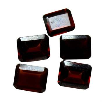 Natural Hessonite Garnet at Wholesale Rate Fine Quality 7.25 Ratti 6.89 Carat Rectangle Shape Loose Gemstone 1 Pcs 2