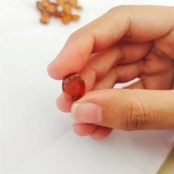 Natural Ceylon Hessonite at Wholesale Rate Fine Quality 5.25 Ratti 4.77 Carat Ceylon Oval Shape Loose Gemstone 1 Pcs 4