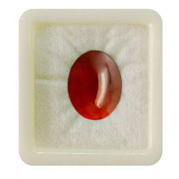 Natural Hessonite at Wholesale Rate Fine Quality 4.25 Ratti 3.86 Carat Cabochon Oval Shape Loose Gemstone 1 Pcs 1