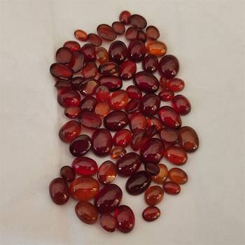 Natural Hessonite at Wholesale Rate Fine Quality 4.25 Ratti 3.86 Carat Cabochon Oval Shape Loose Gemstone 1 Pcs 3