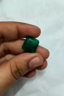 Natural Indian Emerald at Wholesale Rate Fine Quality 10.25 Ratti 9.25 Carat Square Shape Panna Loose Gemstone