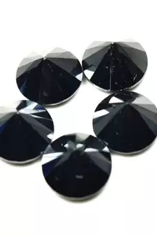 Black Cubic Zircon at Wholesale Rate Fine Quality 2.25 Ratti 2.04 Carat Round Shape Loose Gemstone 1 Pcs