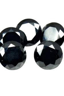 Black Cubic Zircon at Wholesale Rate Fine Quality 5.25 Ratti 4.77 Carat Round Shape Jarkan Loose Gemstone 1 Pcs