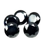 Black Cubic Zircon at Wholesale Rate Fine Quality 5.25 Ratti 4.77 Carat Round Shape Jarkan Loose Gemstone 1 Pcs