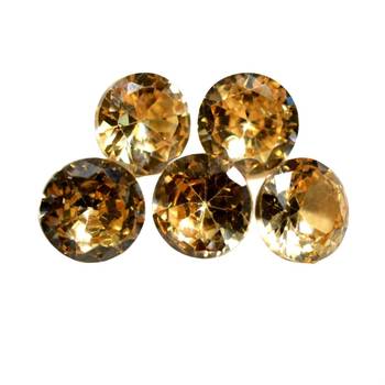 Brown Cubic Zircon at Wholesale Rate Fine Quality 4.25 Ratti 3.86 Carat Round Shape Jarkan Loose Gemstone 1 Pcs 2