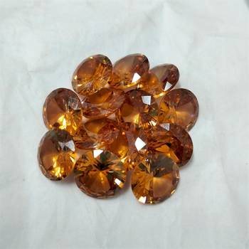Brown Cubic Zircon at Wholesale Rate Fine Quality 4.25 Ratti 3.86 Carat Round Shape Jarkan Loose Gemstone 1 Pcs 3