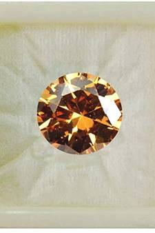 Brown Cubic Zircon at Wholesale Rate Fine Quality 5.25 Ratti 4.77 Carat Round Shape Jarkan Loose Gemstone 1 Pcs