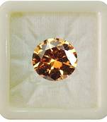 Brown Cubic Zircon at Wholesale Rate Fine Quality 5.25 Ratti 4.77 Carat Round Shape Jarkan Loose Gemstone 1 Pcs