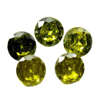 Green Cubic Zircon at Wholesale Rate Fine Quality 3.25 Ratti 2.95 Carat Round Shape Jarkan Loose Gemstone 1 Pcs 2