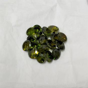 Green Cubic Zircon at Wholesale Rate Fine Quality 3.25 Ratti 2.95 Carat Round Shape Jarkan Loose Gemstone 1 Pcs 3