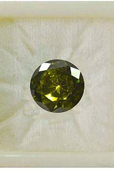Green Cubic Zircon at Wholesale Rate Fine Quality 6.25 Ratti 5.68 Carat Round Shape Jarkan Loose Gemstone 1 Pcs