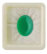 Natural Green Onyx at Wholesale Rate 2.25 Ratti 2.04 Carat Oval Shape Haqiq Loose Gemstone for Jewelry Making 1 Pcs