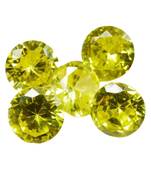 Lemon Cubic Zircon at Wholesale Rate Fine Quality 3.25 Ratti 2.95 Carat Round Shape Jarkan Loose Gemstone 1 Pcs