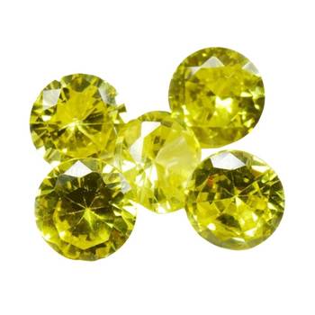 Lemon Cubic Zircon at Wholesale Rate Fine Quality 4.25 Ratti 3.86 Carat Round Shape Jarkan Loose Gemstone 1 Pcs 1