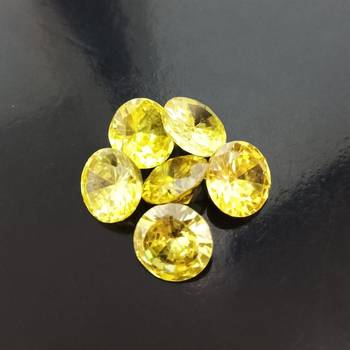 Lemon Cubic Zircon at Wholesale Rate Fine Quality 4.25 Ratti 3.86 Carat Round Shape Jarkan Loose Gemstone 1 Pcs 2