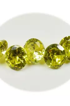 Lemon Cubic Zircon at Wholesale Rate Fine Quality 4.25 Ratti 3.86 Carat Round Shape Jarkan Loose Gemstone 1 Pcs