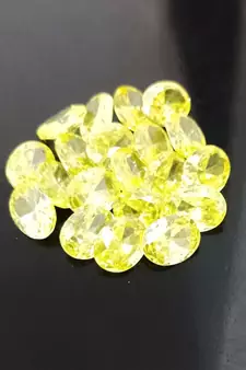 Lemon cubic zircon jewellery