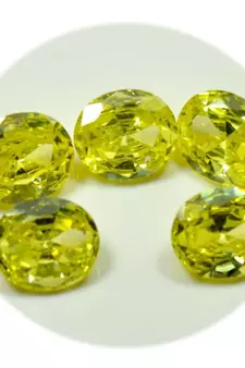 Lemon cubic zircon jewellery