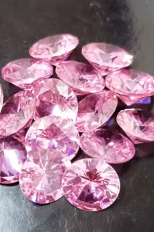 Pink Cubic Zircon at Wholesale Rate Fine Quality 4.25 Ratti 3.86 Carat Round Shape Jarkan Loose Gemstone 1 Pcs