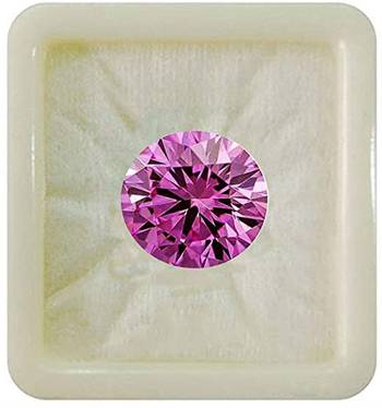 Pink Cubic Zircon at Wholesale Rate Fine Quality 5.25 Ratti 4.77 Carat Round Shape Jarkan Loose Gemstone 1 Pcs 1
