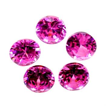 Pink Cubic Zircon at Wholesale Rate Fine Quality 7.25 Ratti 6.89 Carat Round Shape Jarkan Loose Gemstone 1 Pcs 2