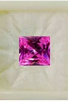 Pink Cubic Zircon at Wholesale Rate Fine Quality 6.25 Ratti 5.68 Carat Square Shape Jarkan Loose Gemstone 1 Pcs