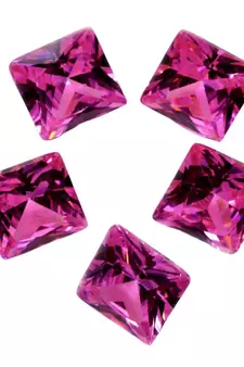 Pink Cubic Zircon at Wholesale Rate Fine Quality 6.25 Ratti 5.68 Carat Square Shape Jarkan Loose Gemstone 1 Pcs