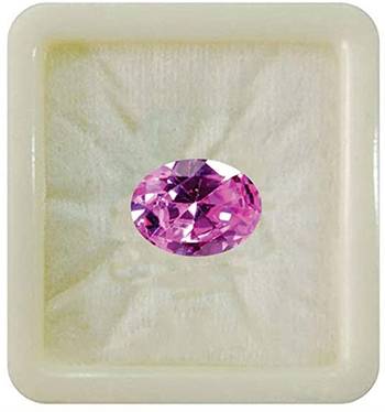 Pink Cubic Zircon at Wholesale Rate Fine Quality 4.25 Ratti 3.86 Carat Oval Shape Jarkan Loose Gemstone 1 Pcs 1