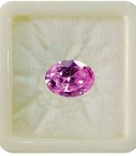 Pink Cubic Zircon at Wholesale Rate Fine Quality 7.25 Ratti 6.89 Carat Oval Shape Jarkan Loose Gemstone 1 Pcs