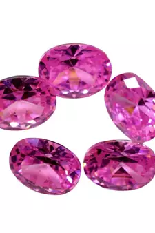 Pink Cubic Zircon at Wholesale Rate Fine Quality 7.25 Ratti 6.89 Carat Oval Shape Jarkan Loose Gemstone 1 Pcs