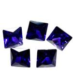 Blue Cubic Zircon at Wholesale Rate Fine Quality 6.25 Ratti 5.68 Carat Square Shape Jarkan Loose Gemstone 1 Pcs