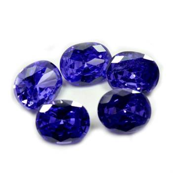 Blue Cubic Zircon at Wholesale Rate Fine Quality 7.25 Ratti 6.89 Carat Oval Shape Jarkan Loose Gemstone 1 Pcs 1