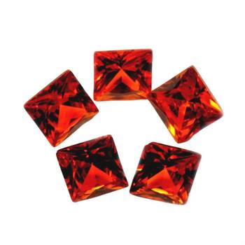 Red Cubic Zircon at Wholesale Rate Fine Quality 3.25 Ratti 2.95 Carat Square Shape Jarkan Loose Gemstone 1 Pcs 2