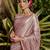 Wine Colour Maheshwari Tissue Silk Fabric Traditioanl Saree With Woven work
