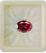 Red Cubic Zircon at Wholesale Rate Fine Quality 4.25 Ratti 3.86 Carat Oval Shape Jarkan Loose Gemstone 1 Pcs