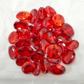 Red Cubic Zircon at Wholesale Rate Fine Quality 6.25 Ratti 5.68 Carat Oval Shape Jarkan Loose Gemstone 1 Pcs 3