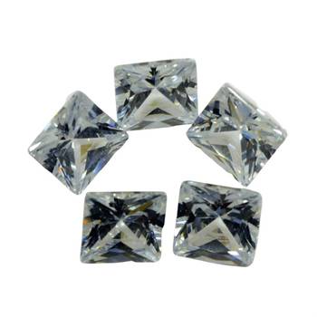 White Cubic Zircon at Wholesale Rate Fine Quality 6.25 Ratti 5.68 Carat Square Shape Jarkan Loose Gemstone 1 Pcs 2