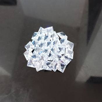 White Cubic Zircon at Wholesale Rate Fine Quality 6.25 Ratti 5.68 Carat Square Shape Jarkan Loose Gemstone 1 Pcs 3