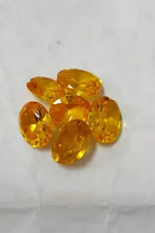 Yellow Cubic Zircon at Wholesale Rate Fine Quality 6.25 Ratti 5.68 Carat Oval Shape Jarkan Loose Gemstone 1 Pcs